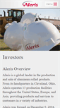 Mobile Screenshot of investor.aleris.com